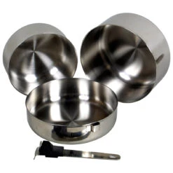 Basic Nature - Biwak Edelstahl 1 Kochset - Popote