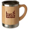 Basic Nature - Tasse En Acier Inoxydable Avec Bambou - Tasse -Primusll Magasin basic nature tasse en acier inoxydable avec bambou tasse