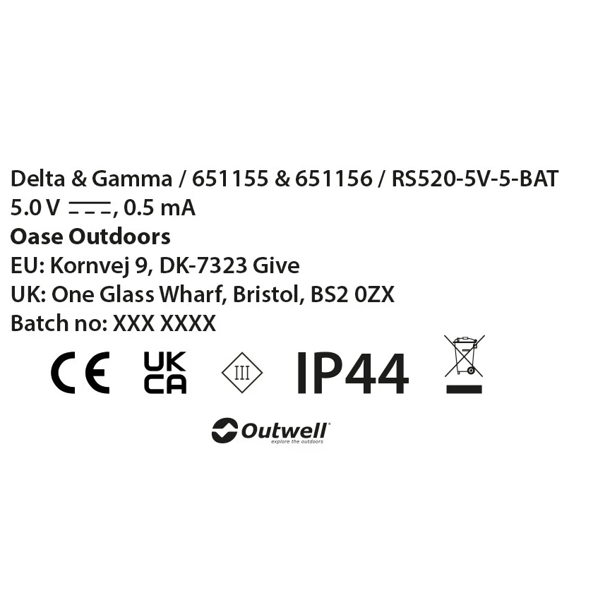 Outwell - Delta Light Chain - Lampe à LED 5 Outwell - Delta Light Chain - Lampe à LED – Image 3