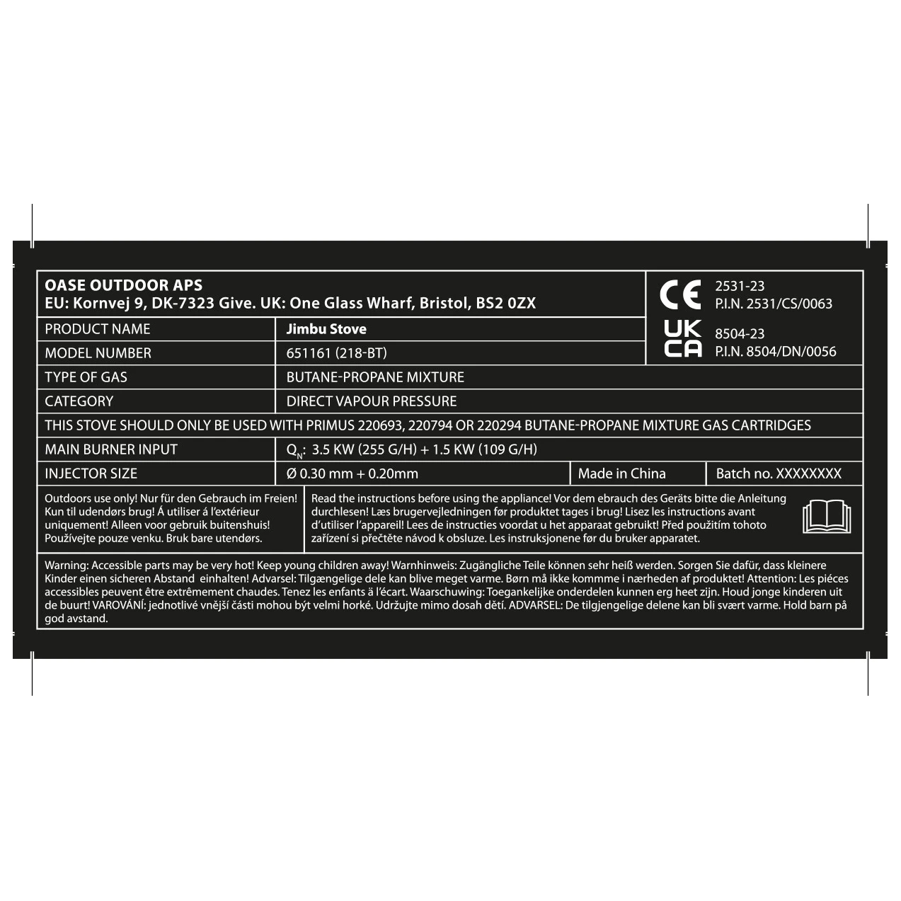 Outwell - Jimbu Stove - Réchaud à Gaz 6 Outwell - Jimbu Stove - Réchaud à Gaz – Image 4