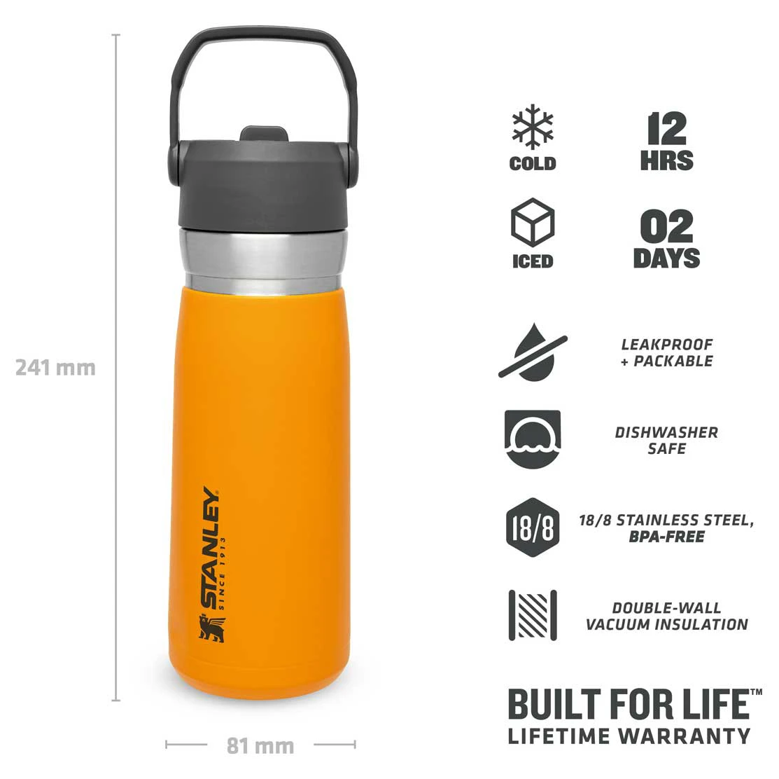 Stanley - Iceflow Flip Straw Water Bottle - Bouteille Isotherme 6 Stanley - Iceflow Flip Straw Water Bottle - Bouteille Isotherme – Image 4