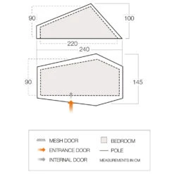 Vango - F10 Hydrogen Air - Tente 1 Place 8 Vango - F10 Hydrogen Air - Tente 1 Place -Primusll Magasin vango f10 hydrogen air tente 1 place detail 3