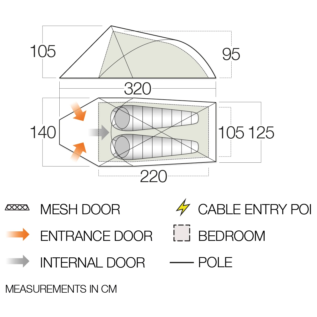 Vango - Helvellyn 200 - Tente 2 Places 4 Vango - Helvellyn 200 - Tente 2 Places – Image 2