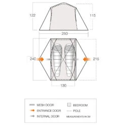 Vango - Tryfan 200 - Tente 2 Places -Primusll Magasin vango tryfan 200 tente 2 places detail 4